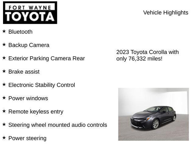 used 2023 Toyota Corolla car, priced at $19,837