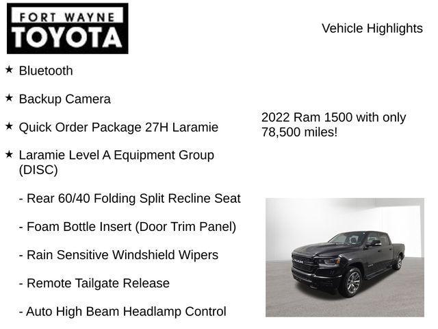used 2022 Ram 1500 car, priced at $31,746