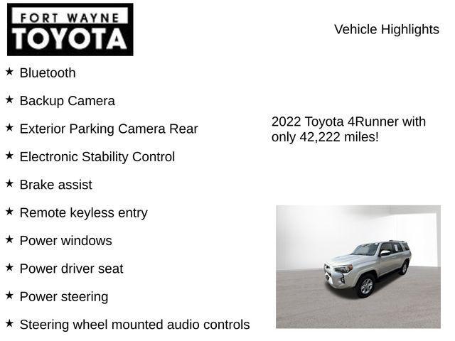 used 2022 Toyota 4Runner car, priced at $32,228