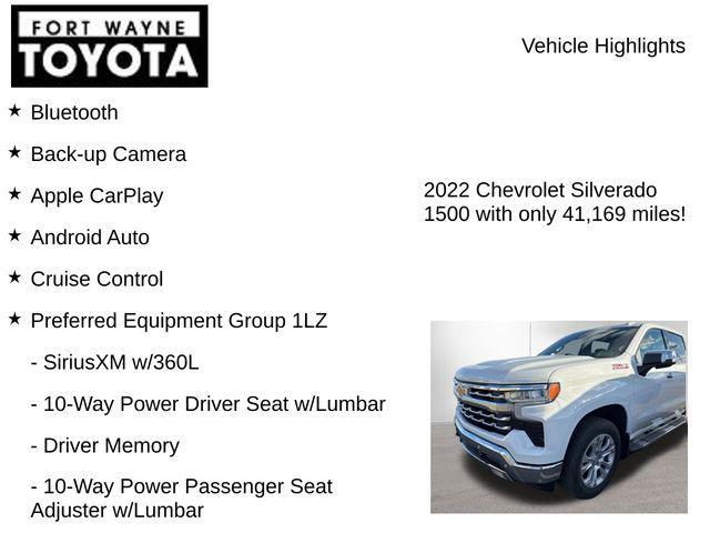 used 2022 Chevrolet Silverado 1500 car, priced at $43,198