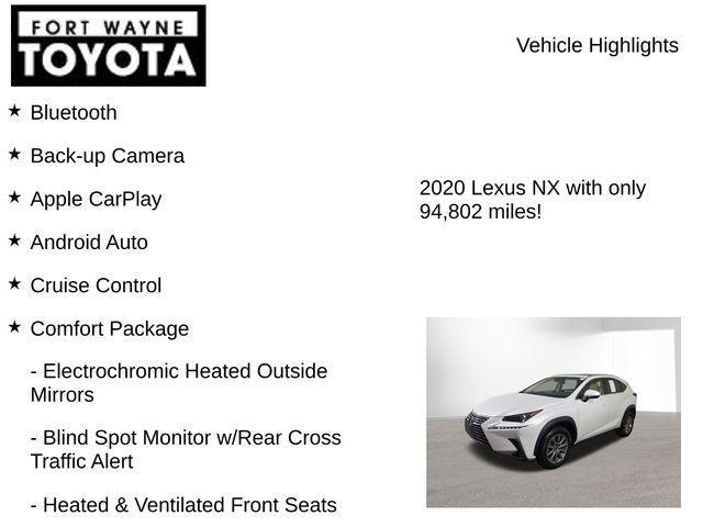 used 2020 Lexus NX 300 car, priced at $24,162