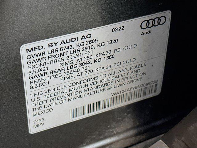 used 2022 Audi SQ5 car, priced at $38,597