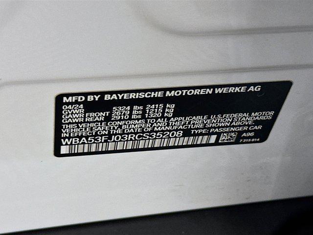 used 2024 BMW 530 car, priced at $39,847
