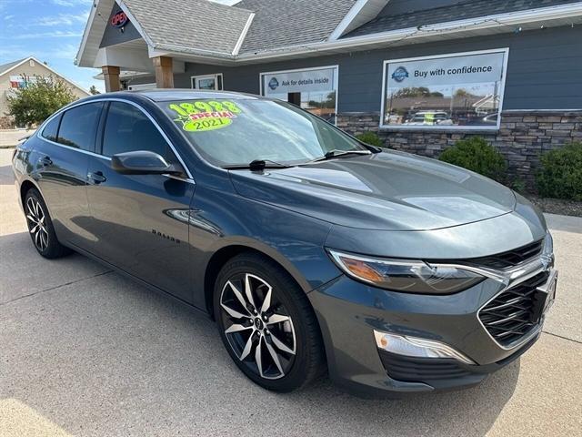 used 2021 Chevrolet Malibu car, priced at $18,988