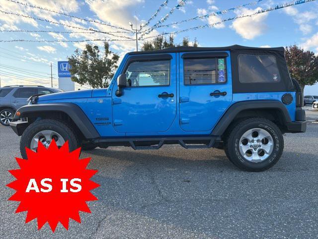 used 2015 Jeep Wrangler Unlimited car, priced at $10,764