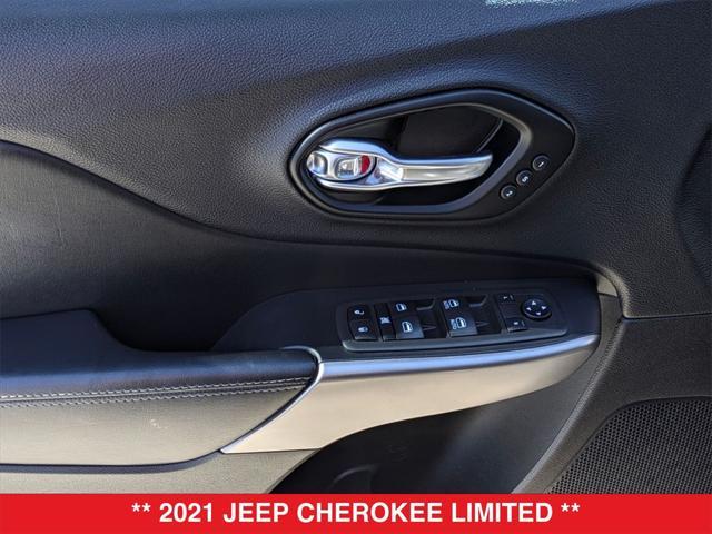 used 2021 Jeep Cherokee car, priced at $24,000