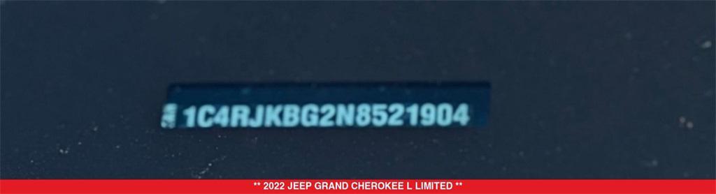 used 2022 Jeep Grand Cherokee L car, priced at $27,199