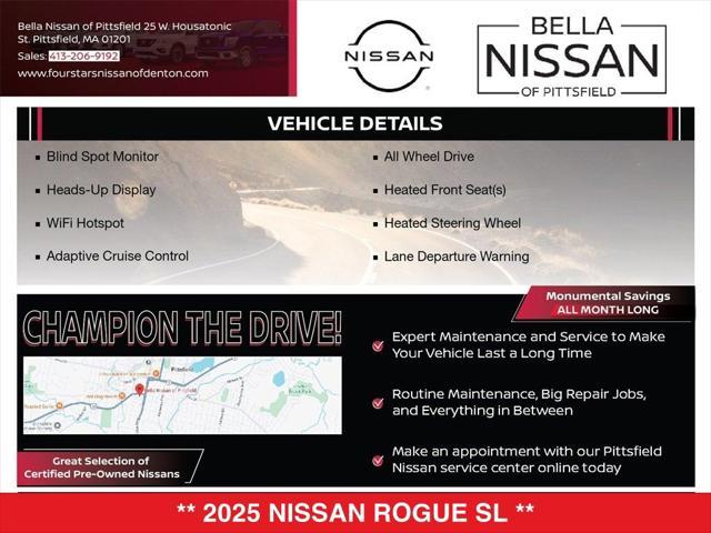 new 2025 Nissan Rogue car, priced at $44,825