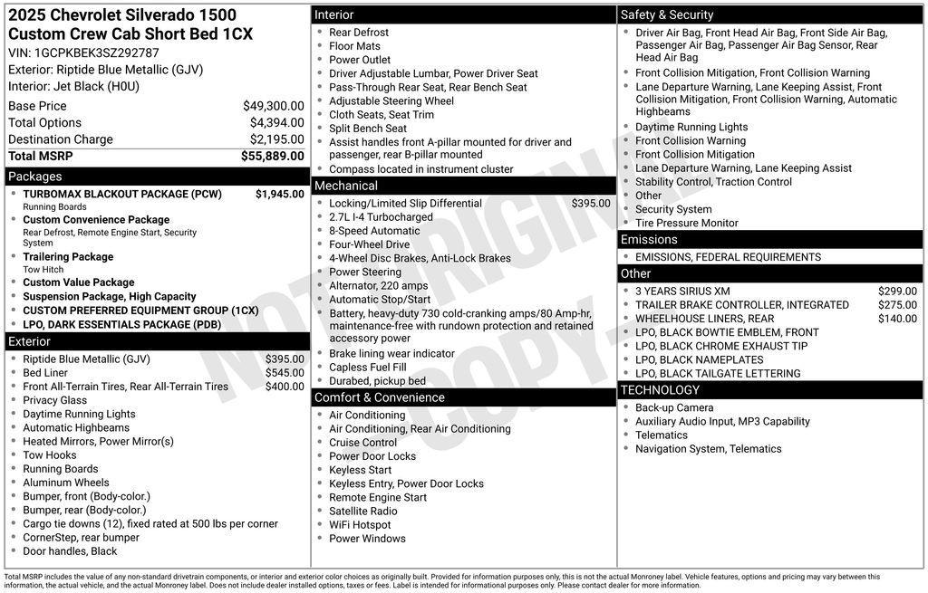 new 2025 Chevrolet Silverado 1500 car, priced at $43,141