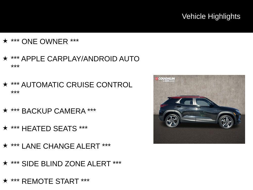 used 2023 Chevrolet TrailBlazer car, priced at $23,474