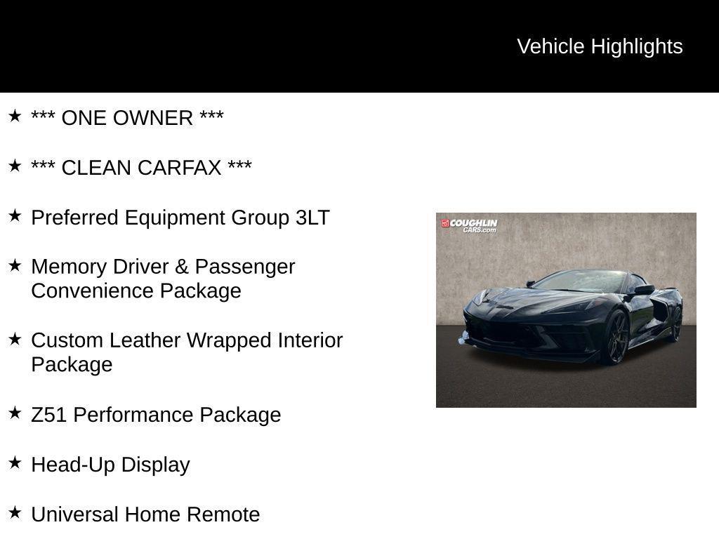 used 2023 Chevrolet Corvette car, priced at $80,077