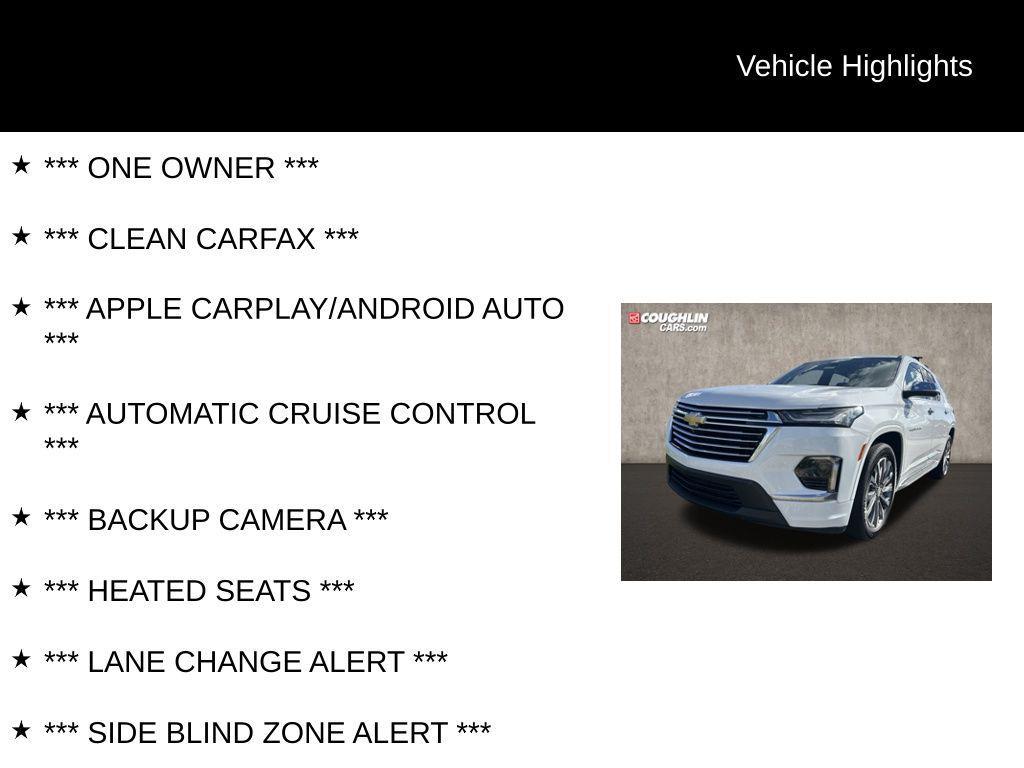 used 2023 Chevrolet Traverse car, priced at $37,230