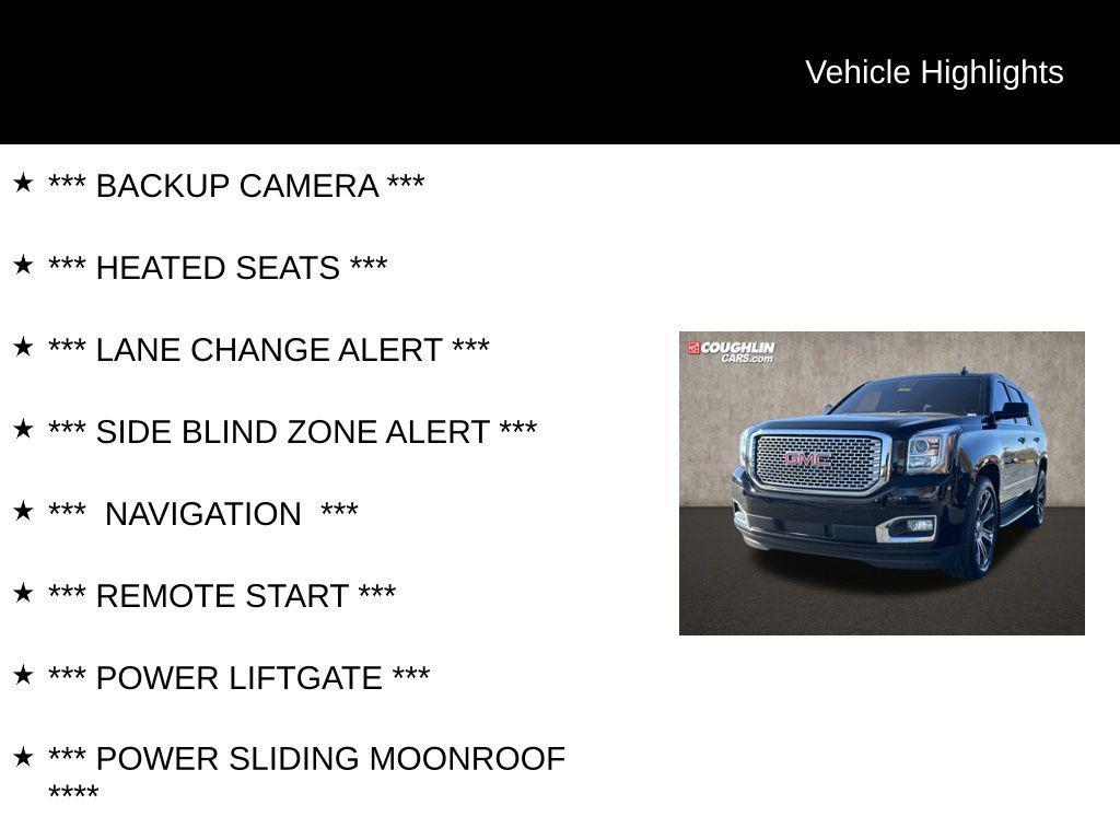 used 2017 GMC Yukon car, priced at $24,914