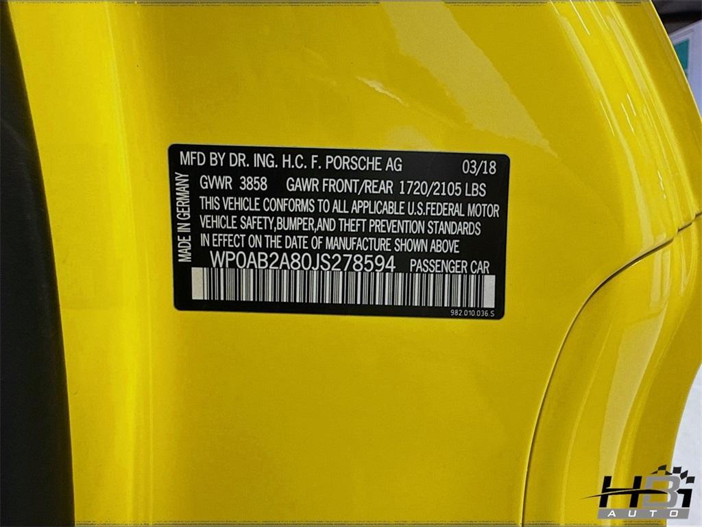 used 2018 Porsche 718 Cayman car, priced at $79,998
