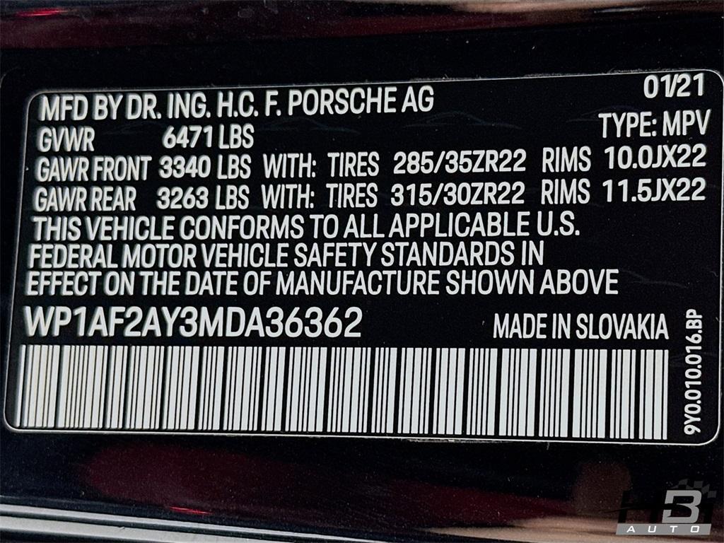 used 2021 Porsche Cayenne car, priced at $66,936