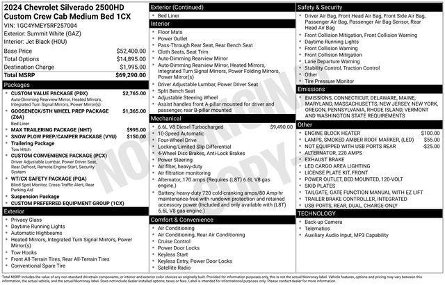 used 2024 Chevrolet Silverado 2500 car, priced at $58,495