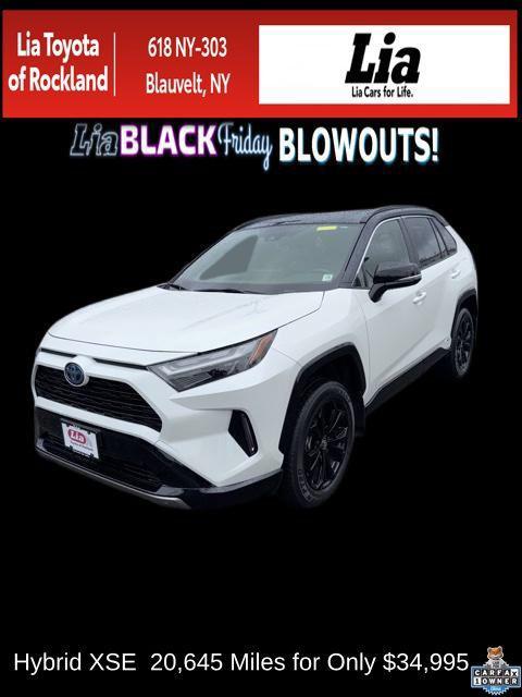 used 2022 Toyota RAV4 Hybrid car, priced at $34,995