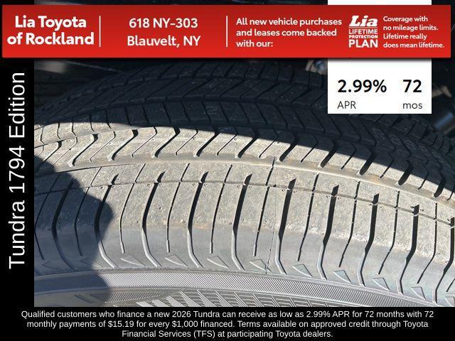 new 2026 Toyota Tundra car, priced at $77,821