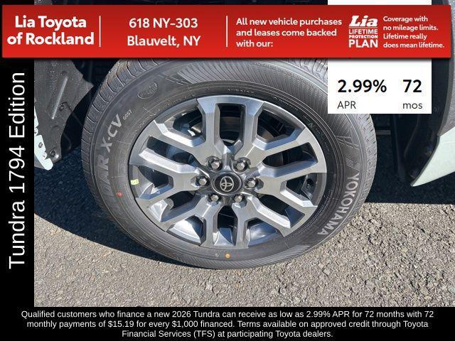 new 2026 Toyota Tundra car, priced at $77,821