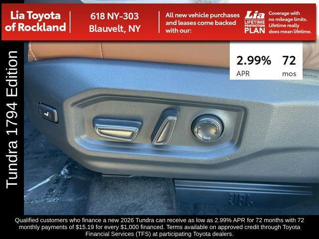 new 2026 Toyota Tundra car, priced at $77,821