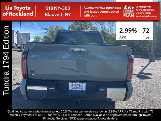 new 2026 Toyota Tundra car, priced at $77,821