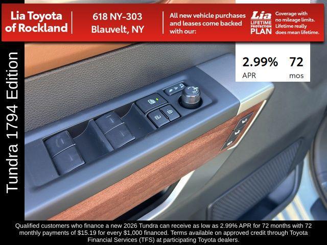 new 2026 Toyota Tundra car, priced at $77,821