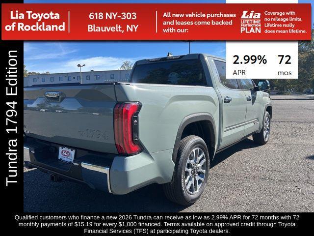 new 2026 Toyota Tundra car, priced at $77,821