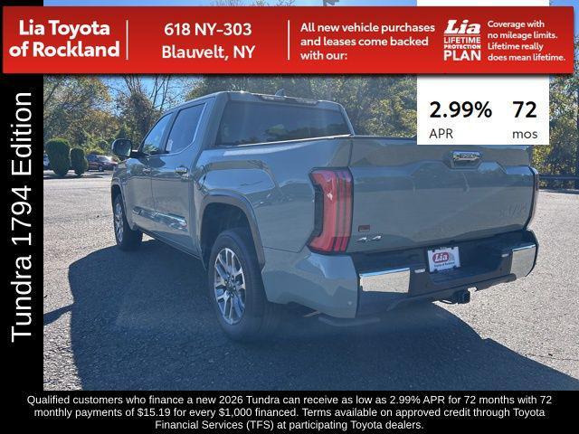 new 2026 Toyota Tundra car, priced at $77,821