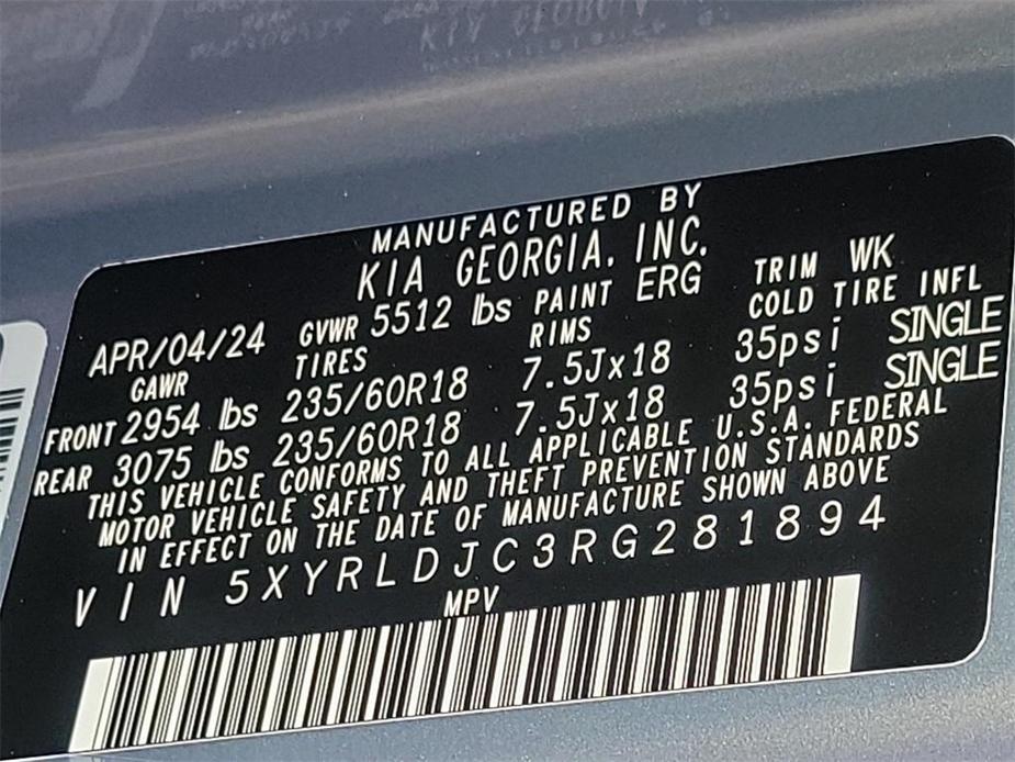 new 2024 Kia Sorento car, priced at $37,820