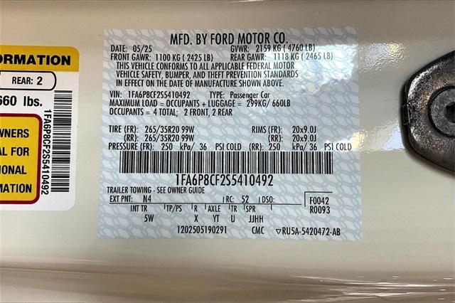 new 2025 Ford Mustang car, priced at $57,221