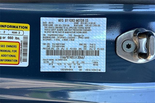 new 2025 Ford Mustang car, priced at $41,222