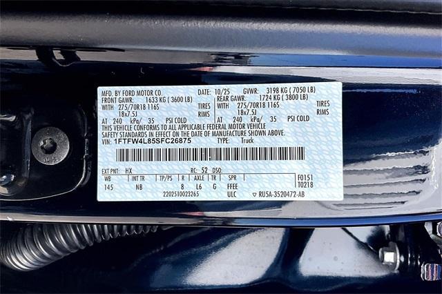 new 2025 Ford F-150 car, priced at $72,363