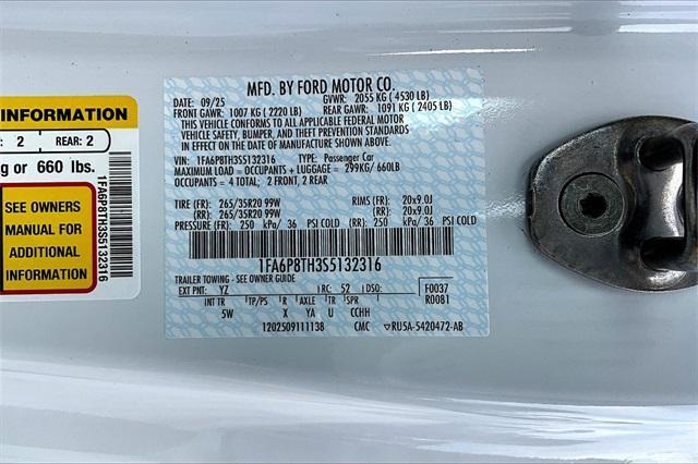 new 2025 Ford Mustang car, priced at $41,820