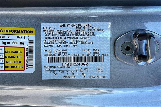 new 2025 Ford Mustang car, priced at $41,414