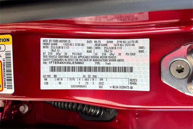 new 2025 Ford Ranger car, priced at $51,380