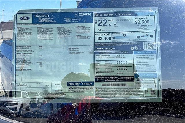 new 2025 Ford Ranger car, priced at $40,855