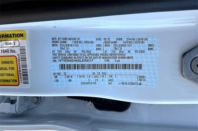 new 2025 Ford Ranger car, priced at $38,478