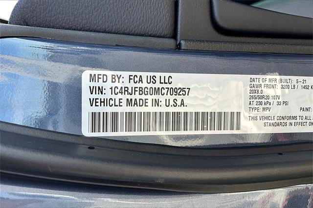 used 2021 Jeep Grand Cherokee car, priced at $28,806