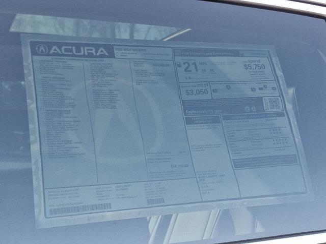 new 2025 Acura MDX car, priced at $54,750