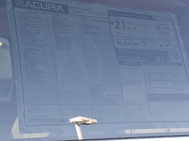 new 2025 Acura MDX car, priced at $55,350