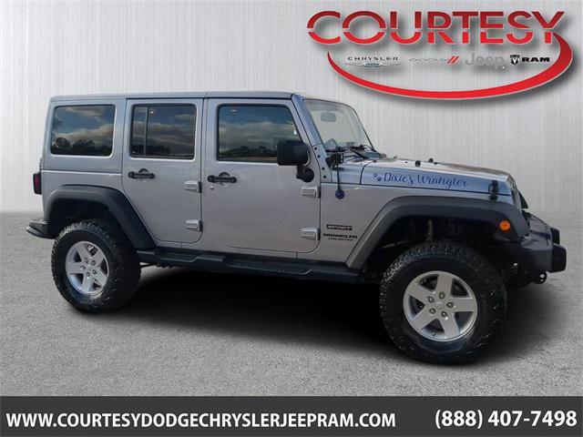 used 2016 Jeep Wrangler Unlimited car, priced at $21,948