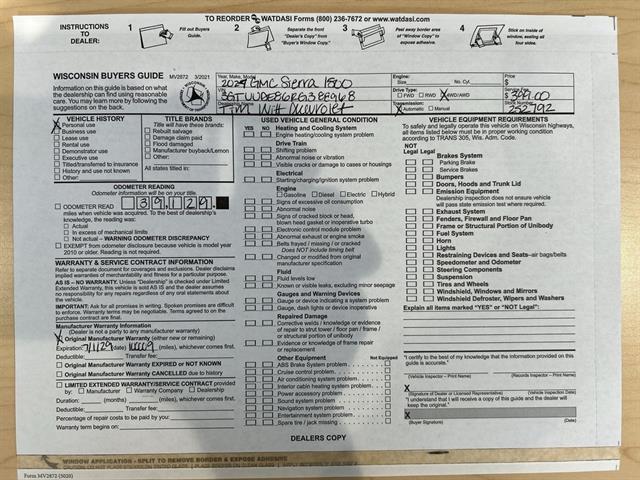 used 2024 GMC Sierra 1500 car, priced at $51,872