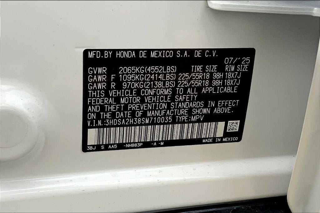 new 2025 Acura ADX car, priced at $37,950