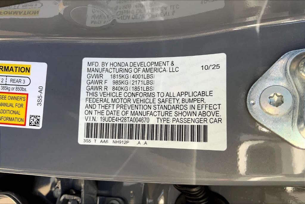 new 2026 Acura Integra car, priced at $35,195