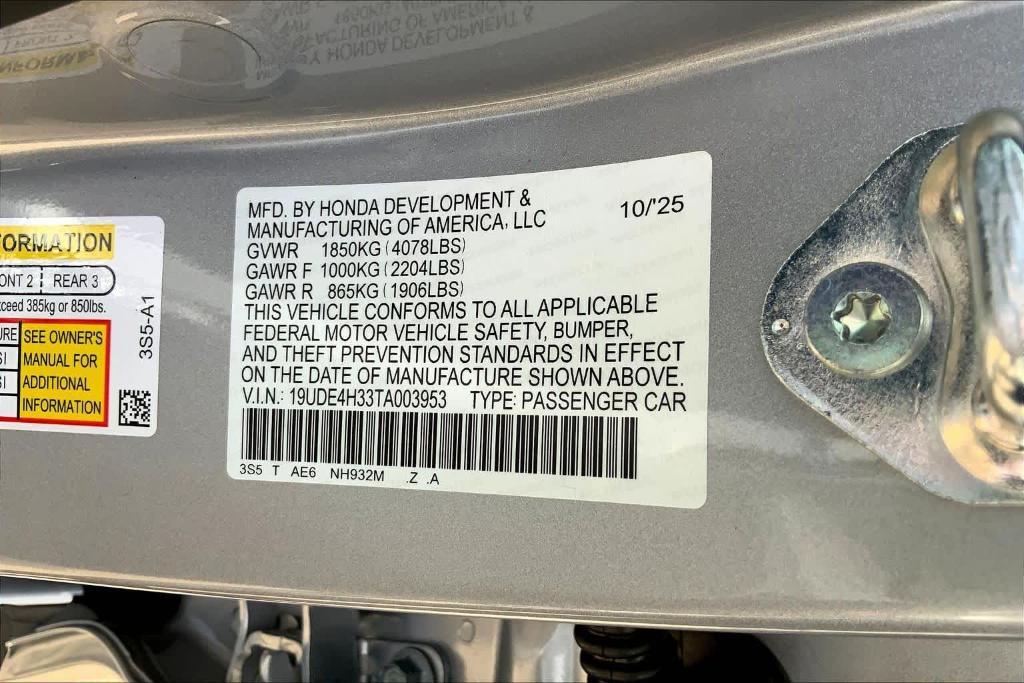 new 2026 Acura Integra car, priced at $37,145