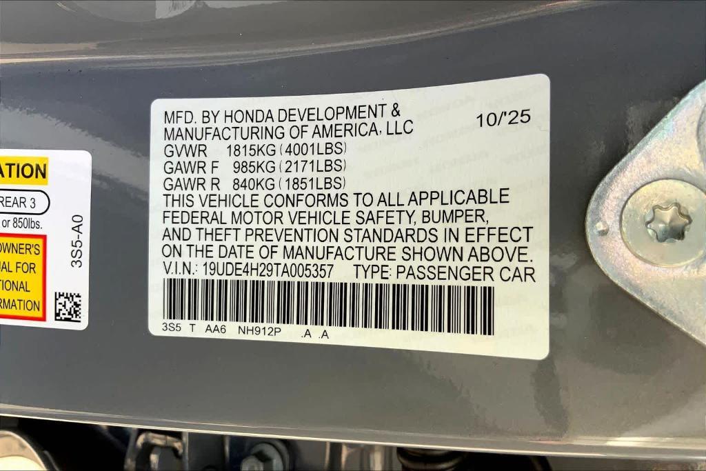 new 2026 Acura Integra car, priced at $35,195