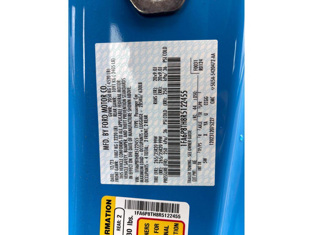 used 2024 Ford Mustang car, priced at $31,999