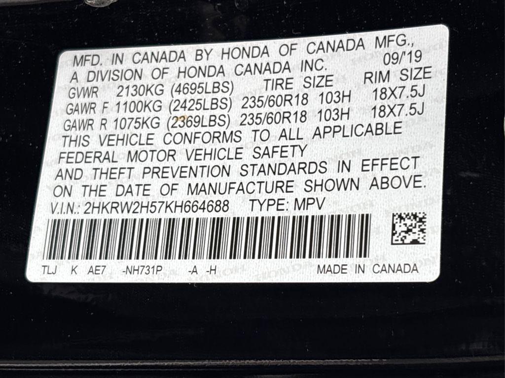 used 2019 Honda CR-V car, priced at $22,156