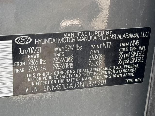 used 2022 Hyundai Santa Fe car, priced at $18,987