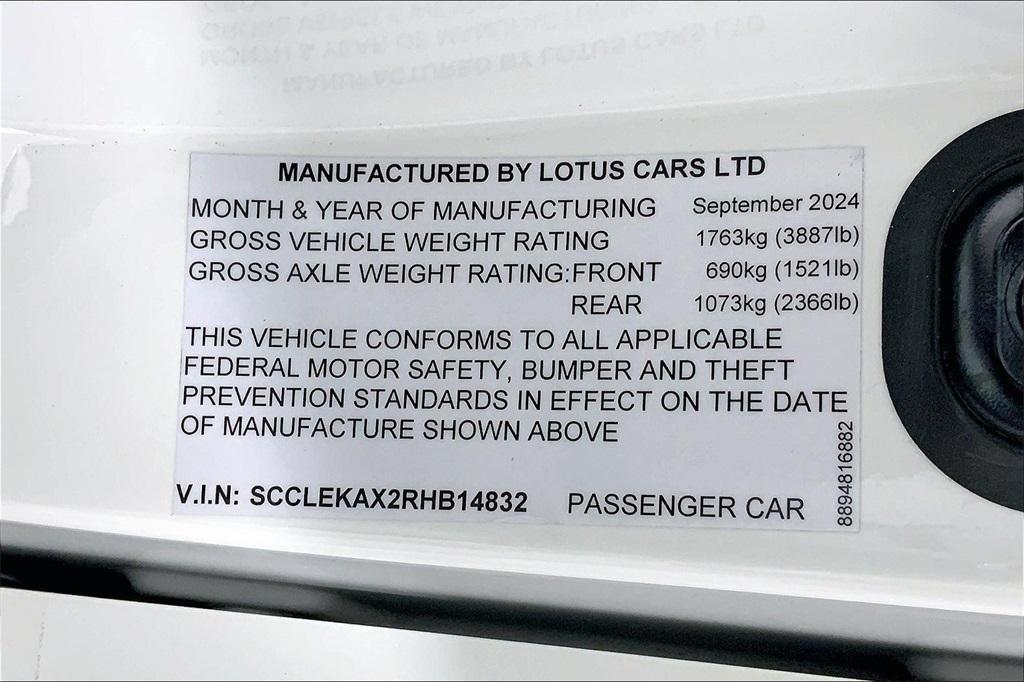 new 2024 Lotus Emira car, priced at $104,150